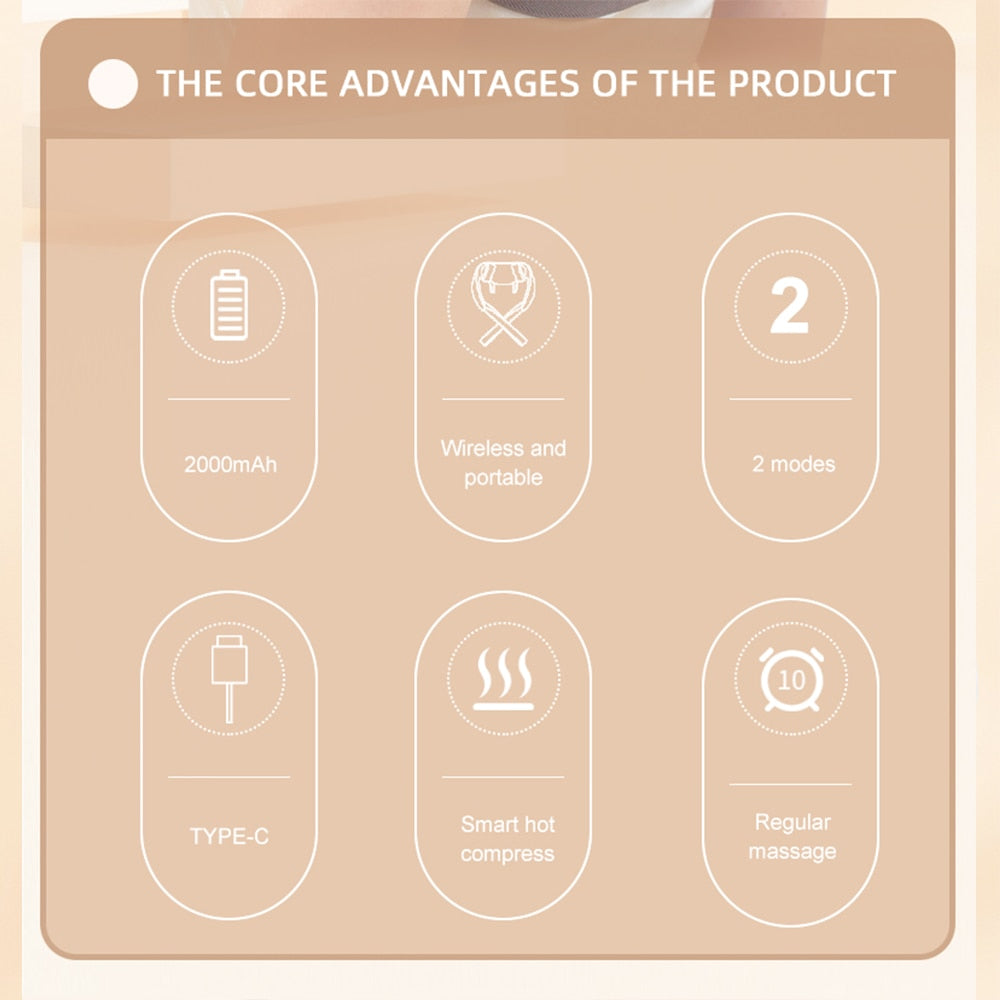 Appareil de massage pour le cou et les épaules avec chaleur